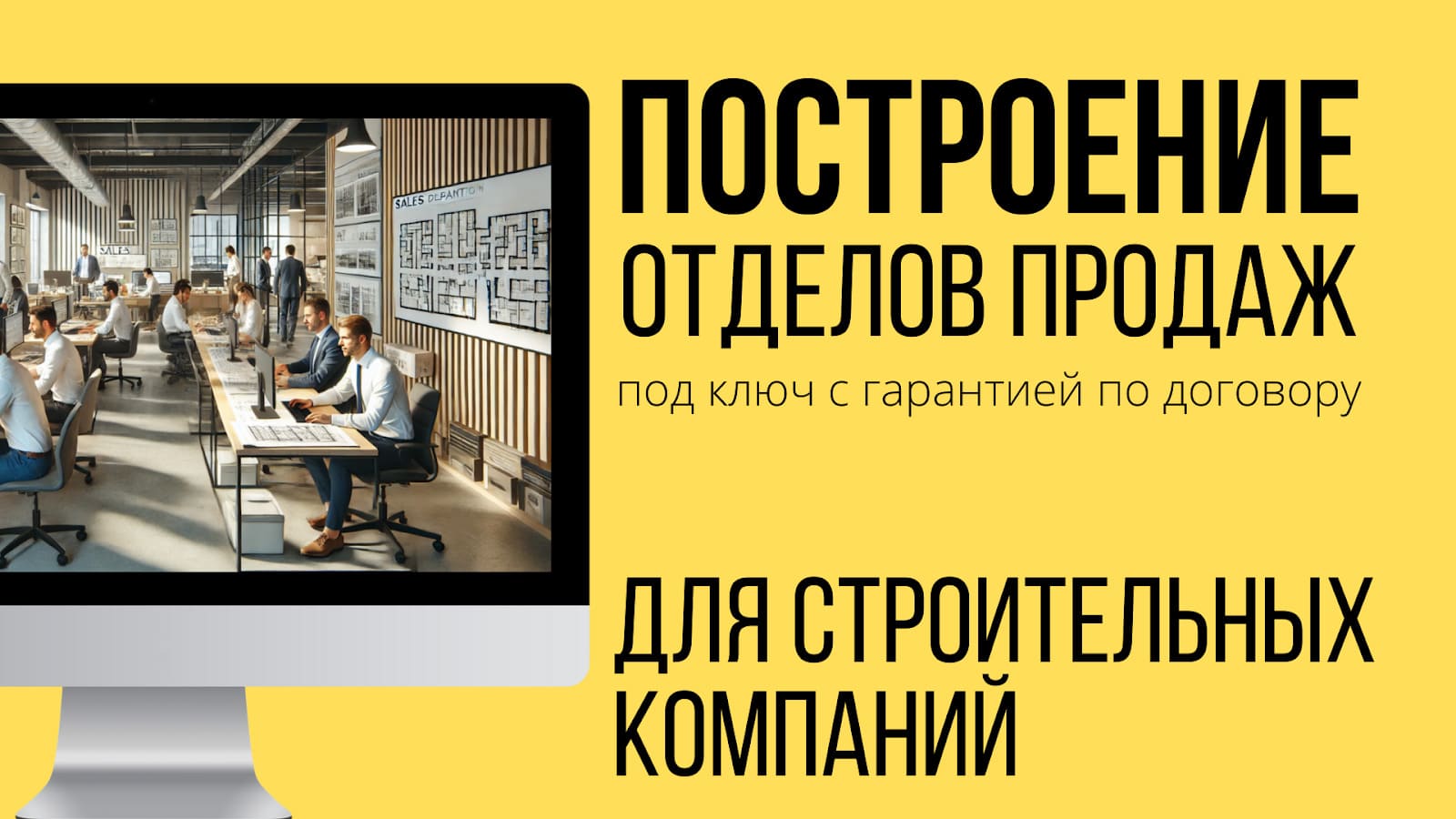 Отдел продаж в строительной компании